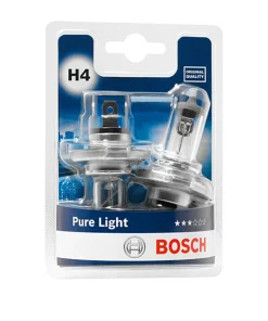 Pack de 2 Ampoules BOSCH 1987301410 H4 Plus 200 Pure Light 12V 60/55W
